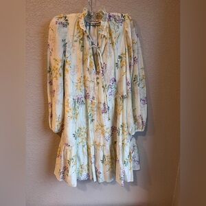 Taylor ruffle hem smock dress XS pastel green forest fairy softgirl whimsical